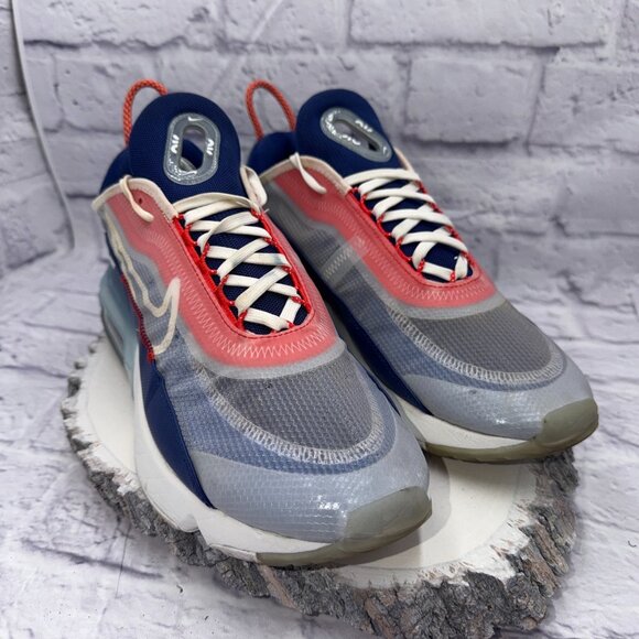 Nike Air Max 2090 Shoes Mens 10.5 Blue Red Running Sneakers CT1091-101 - Picture 4 of 15